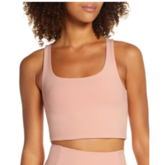 Girlfriend Collective Moon Paloma Racerback Bra Misty Rose - Picture 1 of 4